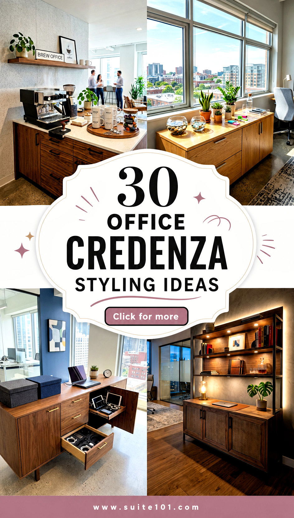 30 Office Credenza Styling Ideas for a Design-Forward Space - 30 Office Credenza Styling Ideas for a Design-Forward Space