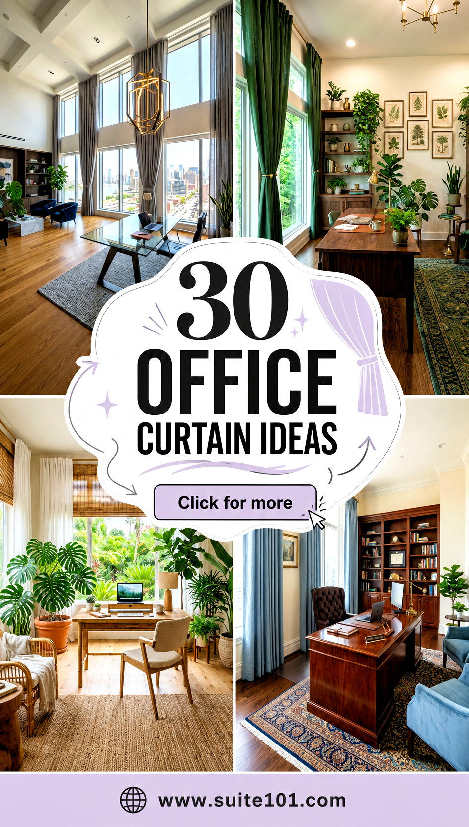 30 Office Curtain Ideas Soft Privacy for Any Workspace - 30 Office Curtain Ideas: Soft Privacy for Any Workspace