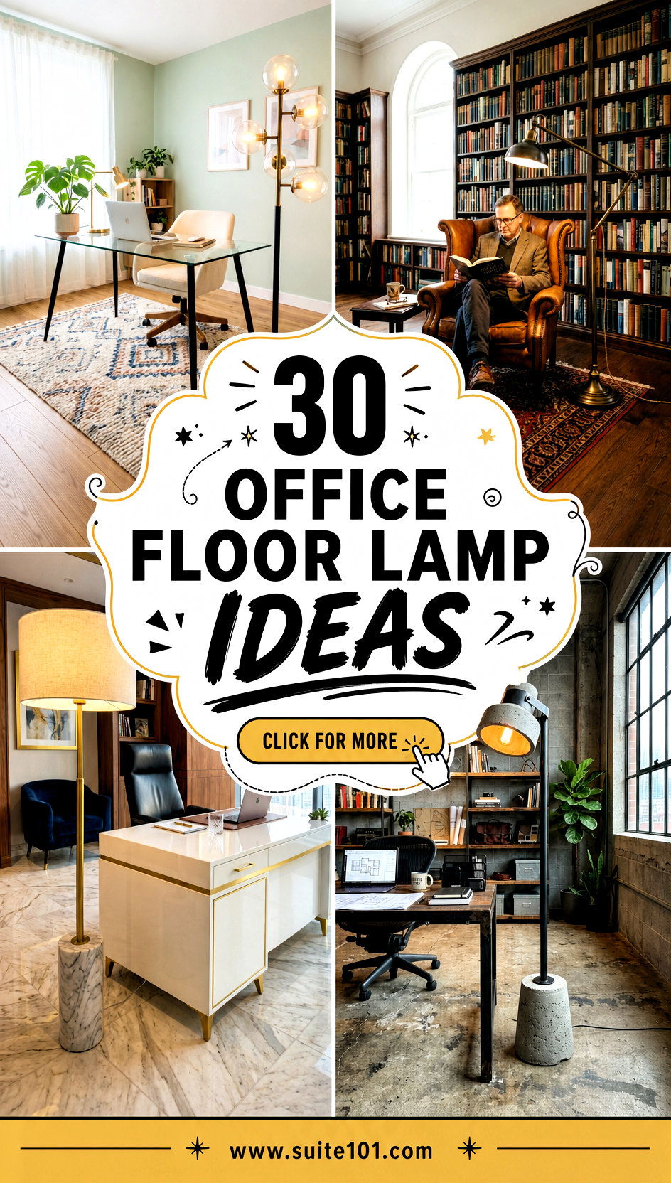 30 Office Floor Lamp Ideas for Better Light and Style Everyday - 30 Office Floor Lamp Ideas for Better Light and Style Everyday