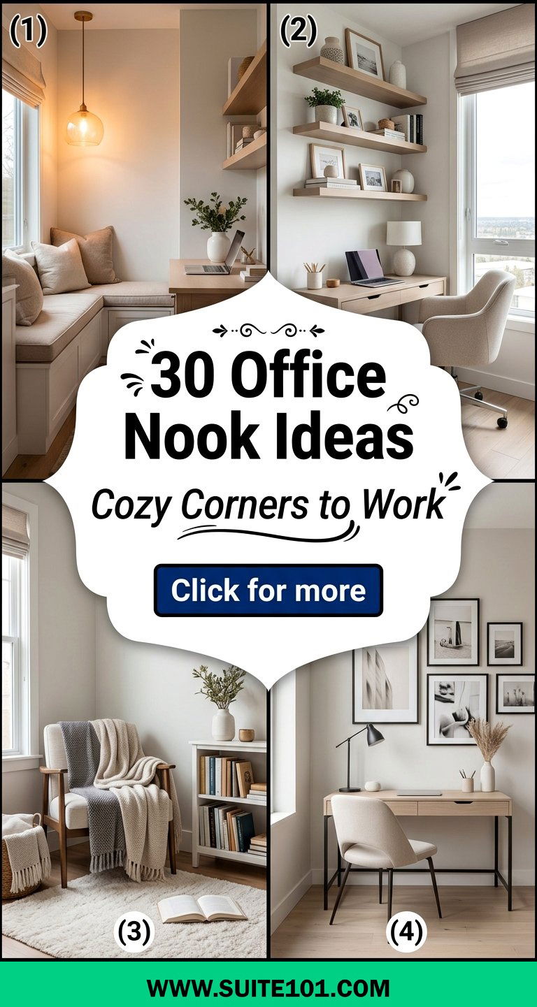 30 Office Nook Ideas Cozy Corners to Work Read Relax - 30 Office Nook Ideas: Cozy Corners to Work, Read, Relax