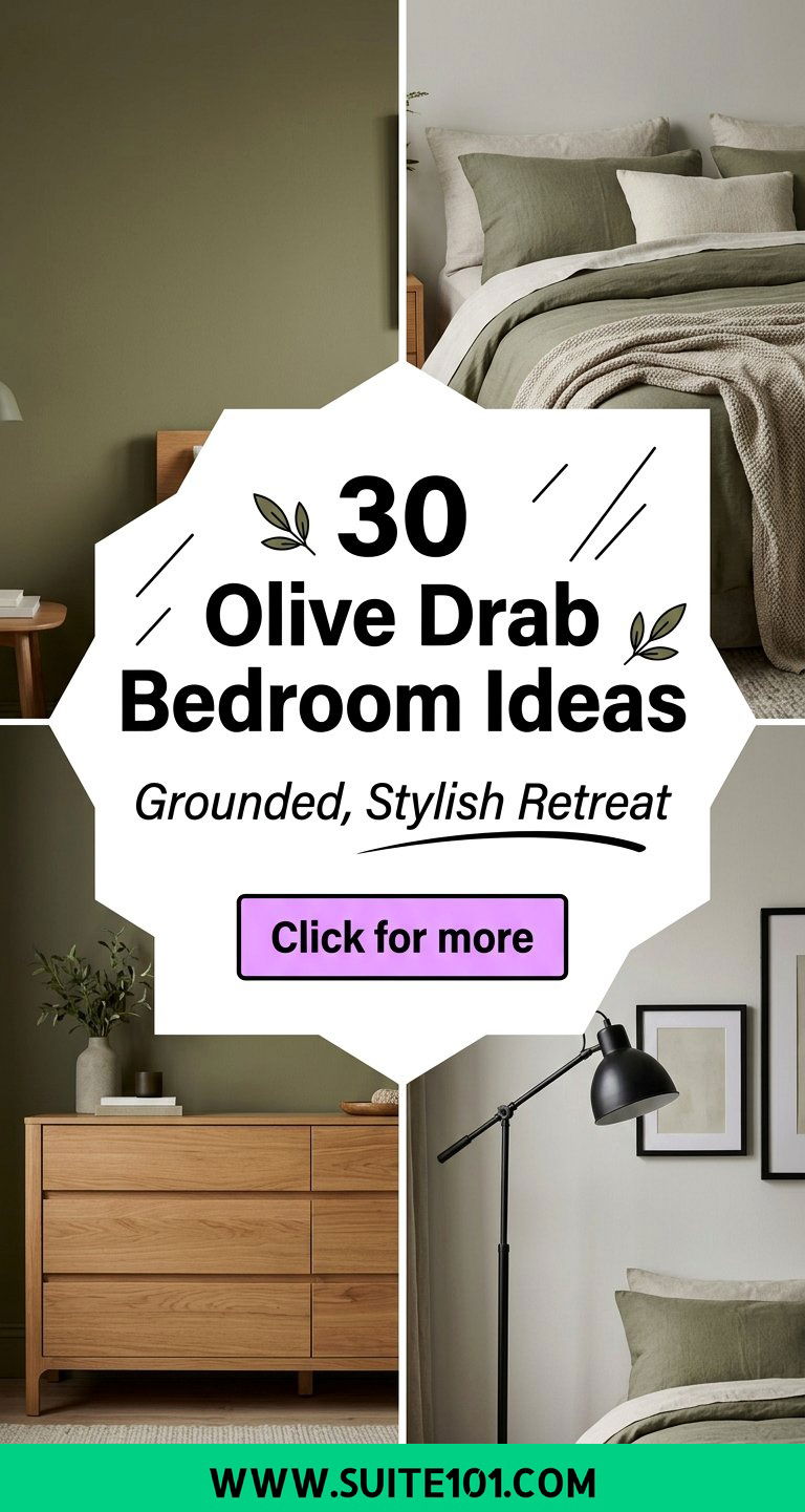 30 Olive Drab Bedroom Ideas for a Grounded Stylish Retreat - 30 Olive Drab Bedroom Ideas for a Grounded, Stylish Retreat