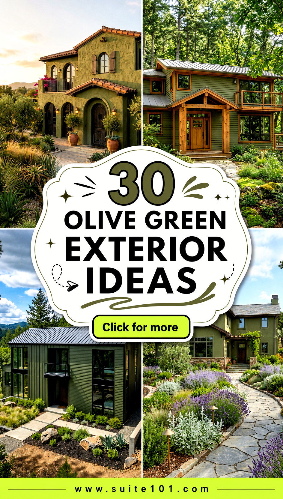 30 Olive Green Exterior Ideas to Boost Curb Appeal Instantly - 30 Olive Green Exterior Ideas to Boost Curb Appeal Instantly