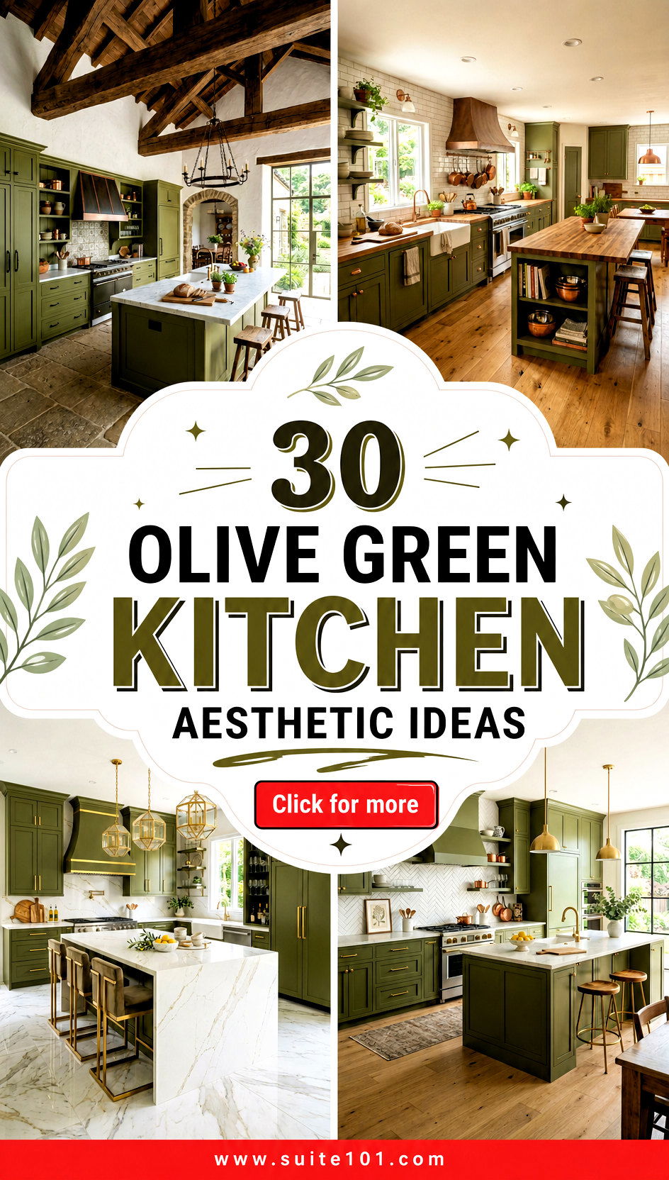30 Olive Green Kitchen Aesthetic Ideas for a Warm Modern Upgrade - 30 Olive Green Kitchen Aesthetic Ideas for a Warm, Modern Upgrade