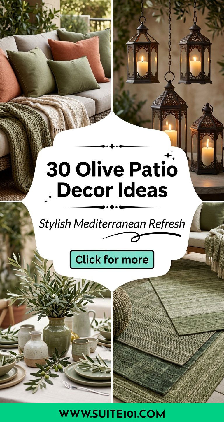 30 Olive Patio Decor Ideas for a Stylish Mediterranean Refresh - 30 Olive Patio Decor Ideas for a Stylish Mediterranean Refresh