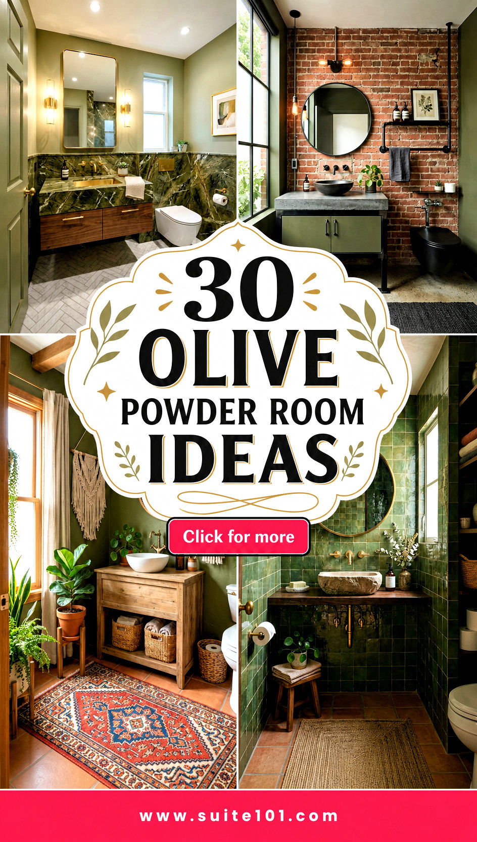 30 Olive Powder Room Ideas for a Bold Elegant Mini Makeover - 30 Olive Powder Room Ideas for a Bold, Elegant Mini Makeover