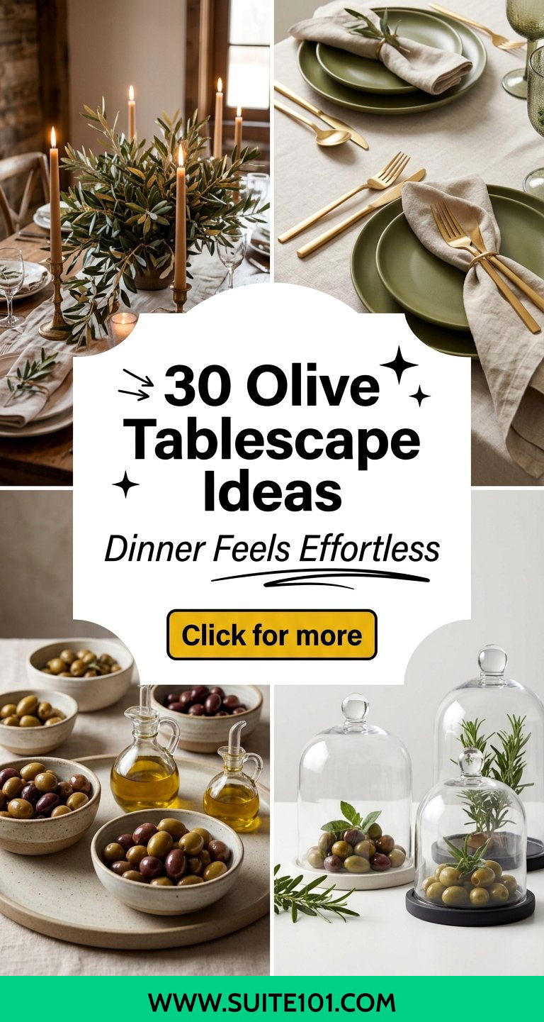 30 Olive Tablescape Ideas That Make Every Dinner Feel Special - 30 Olive Tablescape Ideas That Make Every Dinner Feel Special