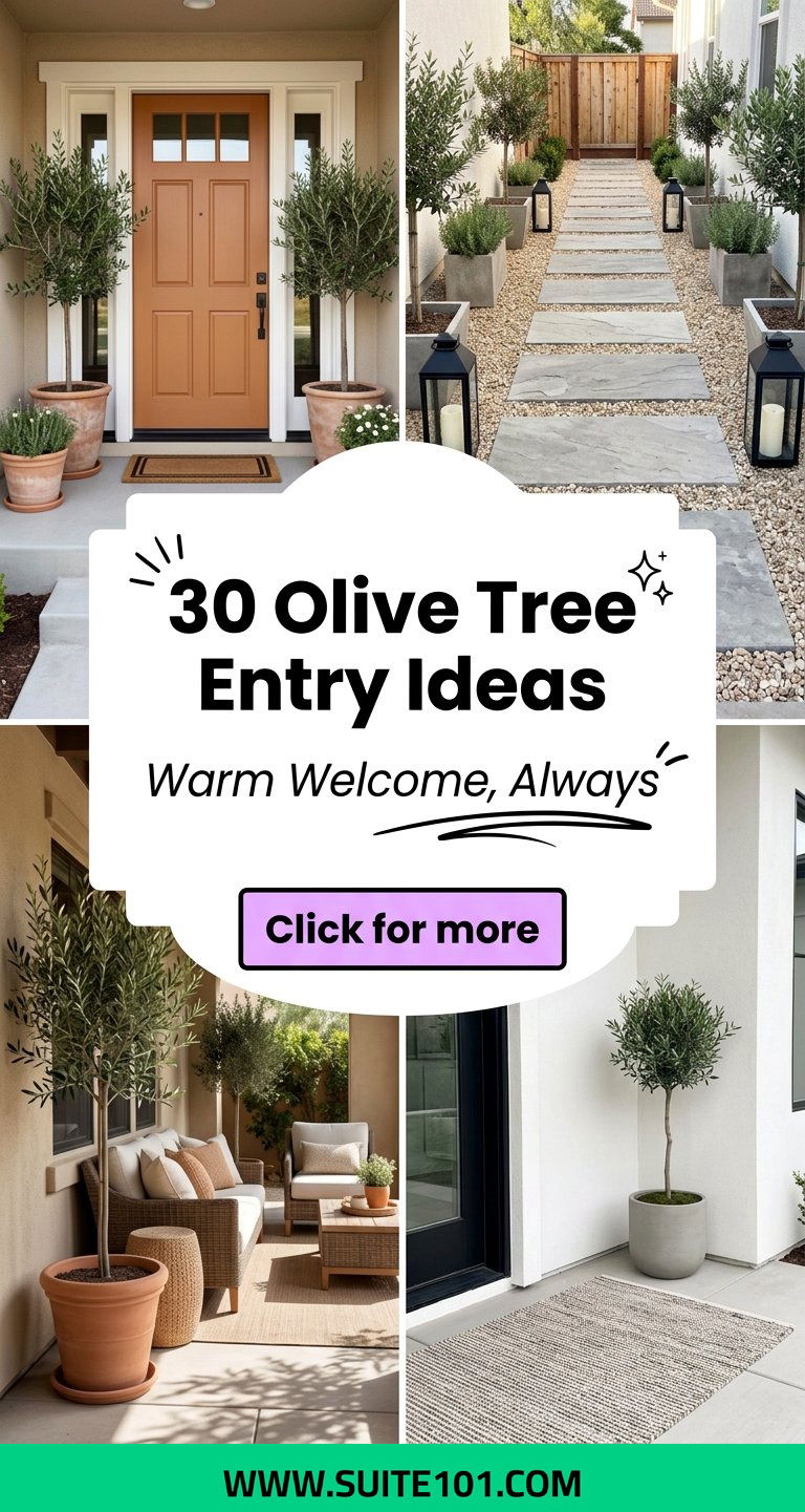 30 Olive Tree Entry Ideas for a Warm First Impression Today - 30 Olive Tree Entry Ideas for a Warm First Impression Today