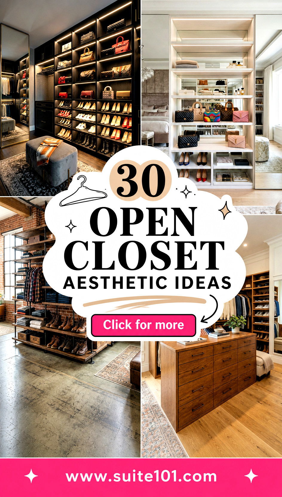 30 Open Closet Aesthetic Ideas for an Organized Elevated Look - 30 Open Closet Aesthetic Ideas for an Organized, Elevated Look