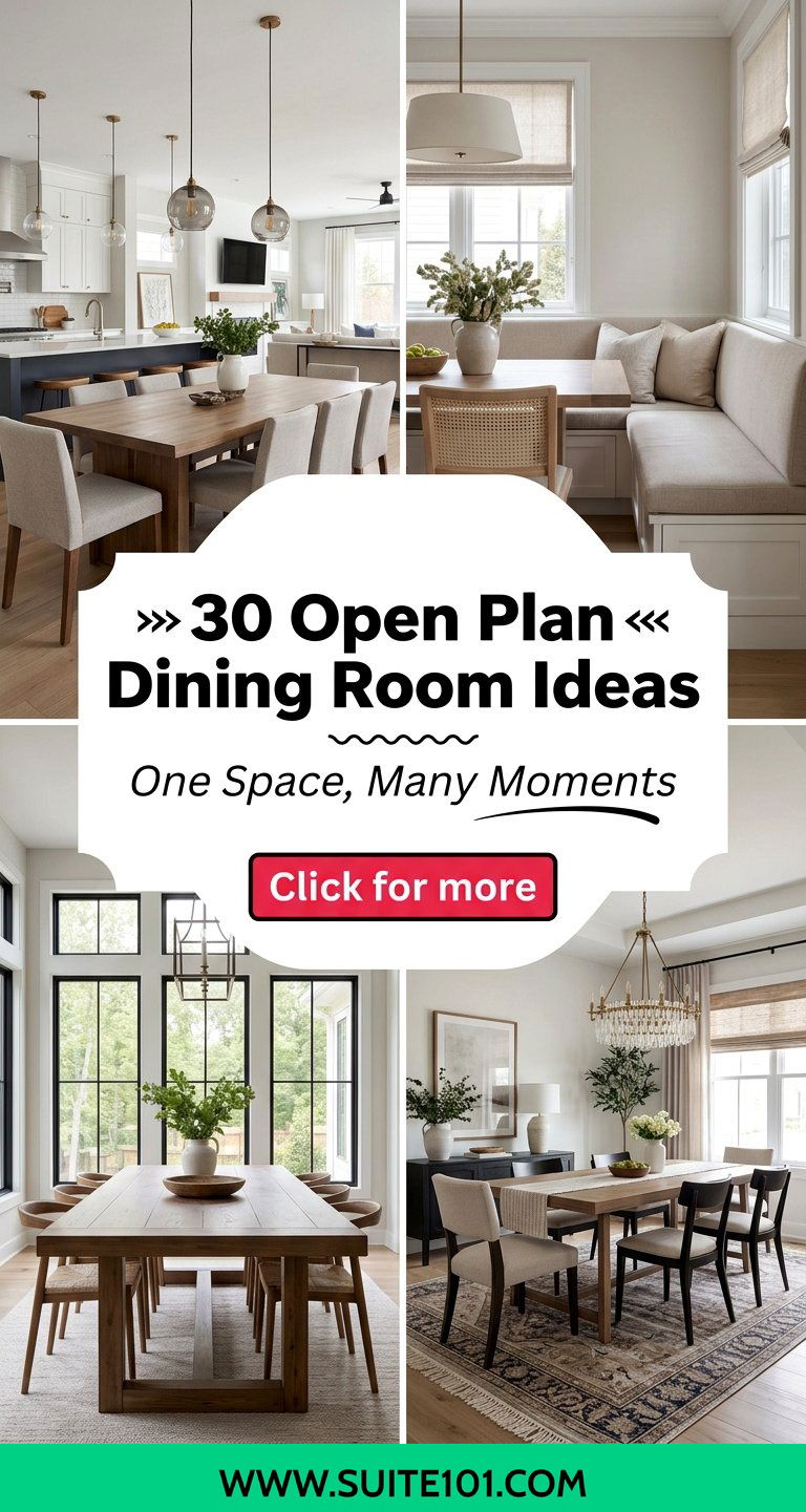 30 Open Plan Dining Room Ideas for a Beautiful Connected Home - 30 Open Plan Dining Room Ideas for a Beautiful Connected Home