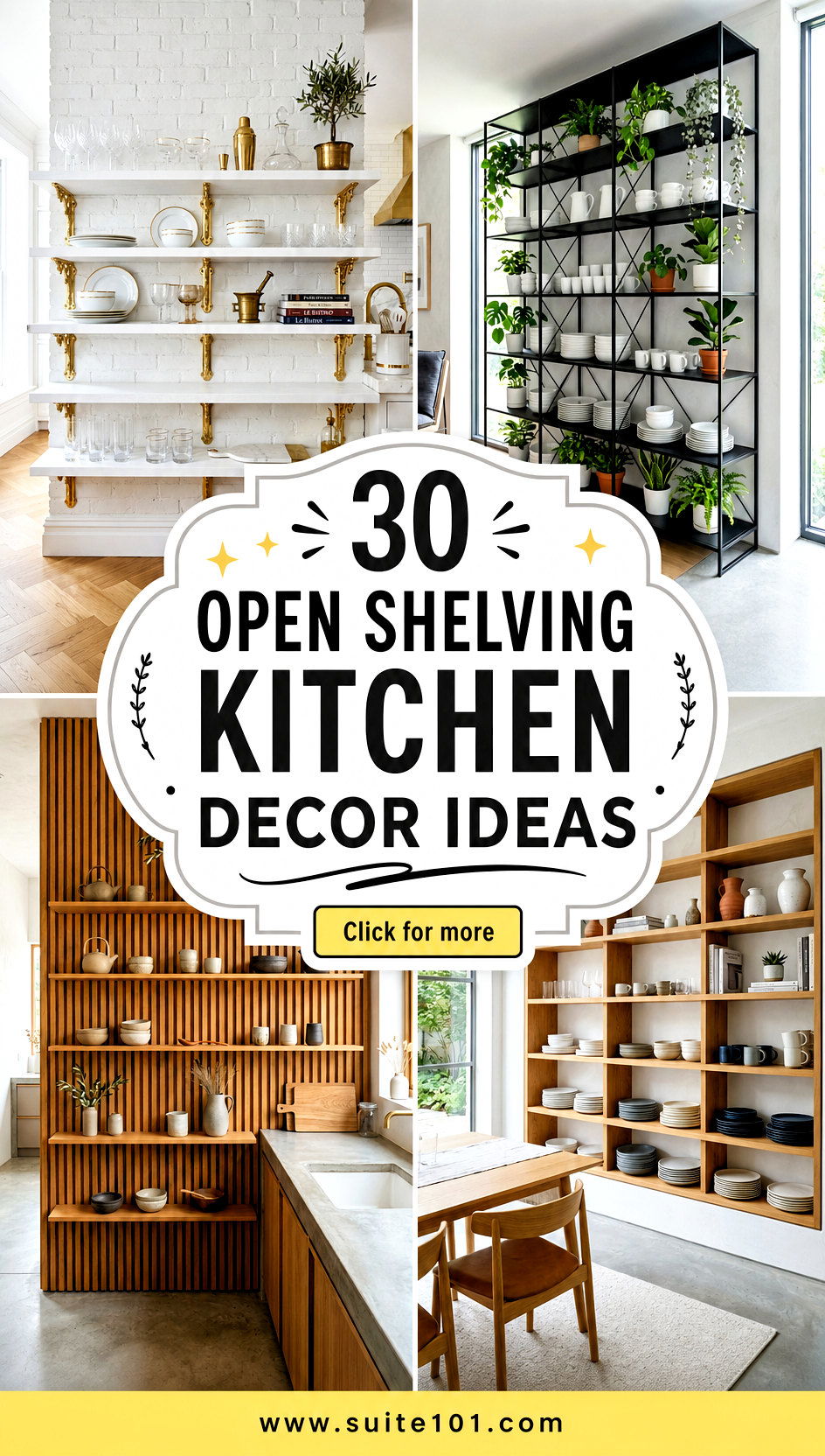 30 Open Shelving Kitchen Decor Ideas for a Fresh Functional Look - 30 Open Shelving Kitchen Decor Ideas for a Fresh, Functional Look