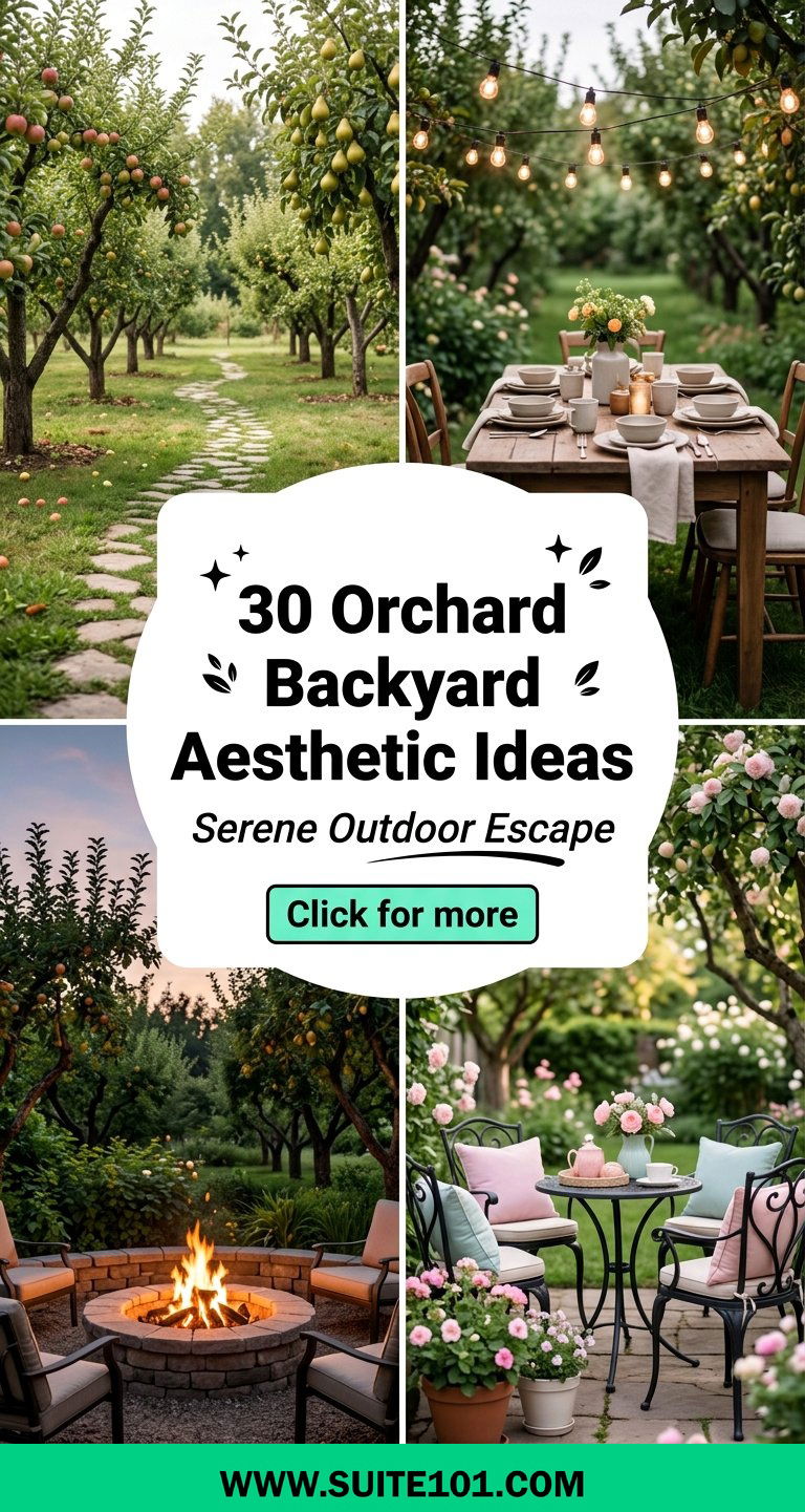 30 Orchard Backyard Aesthetic Ideas for a Serene Outdoor Escape - 30 Orchard Backyard Aesthetic Ideas for a Serene Outdoor Escape
