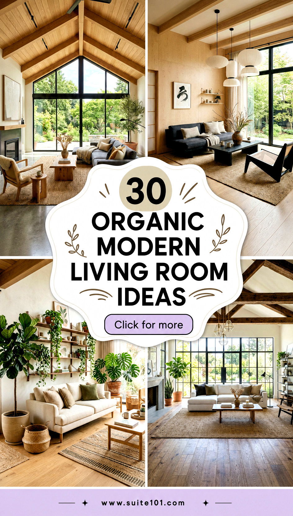 30 Organic Modern Living Room Ideas for Warm Elevated Style - 30 Organic Modern Living Room Ideas for Warm, Elevated Style