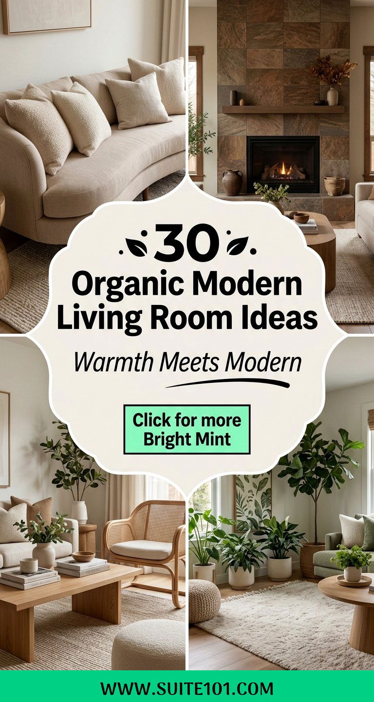 30 Organic Modern Living Room Ideas for Warm Elevated Style - 30 Organic Modern Living Room Ideas for Warm, Elevated Style