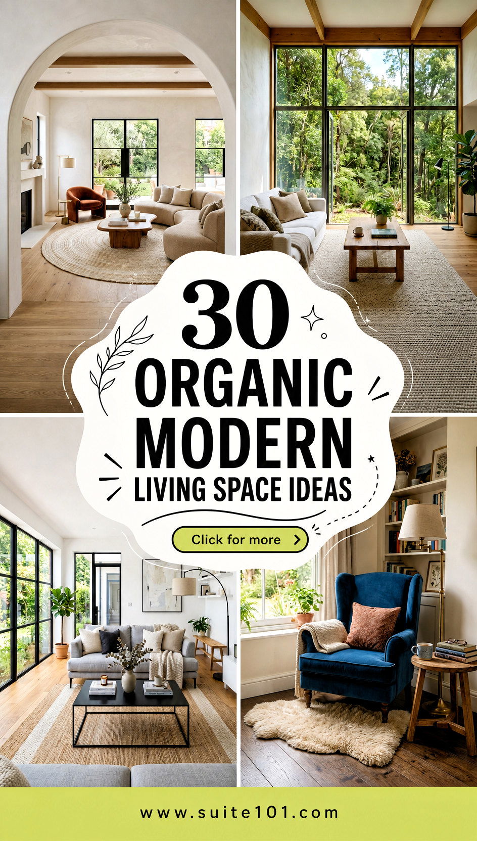 30 Organic Modern Living Space Ideas for Cozy Natural Calm - 30 Organic Modern Living Space Ideas for Cozy, Natural Calm