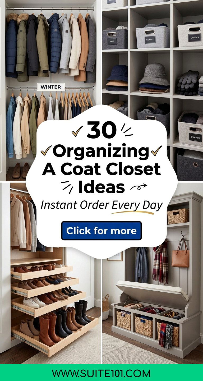 30 Organizing A Coat Closet Ideas for Instant Order Every Day - 30 Organizing A Coat Closet Ideas for Instant Order Every Day