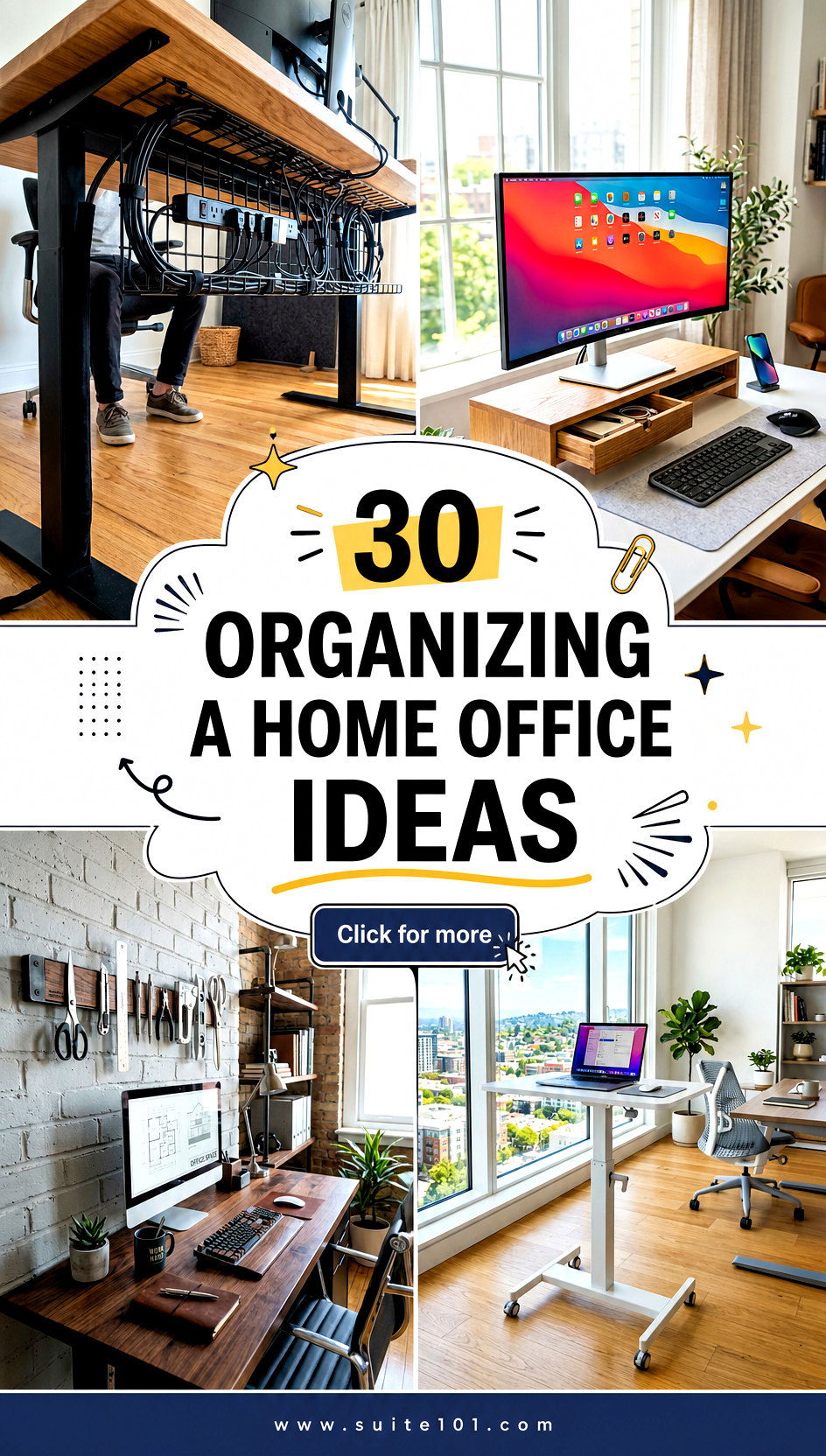 30 Organizing A Home Office Ideas for Focused Clutter-Free Days - 30 Organizing A Home Office Ideas for Focused, Clutter-Free Days