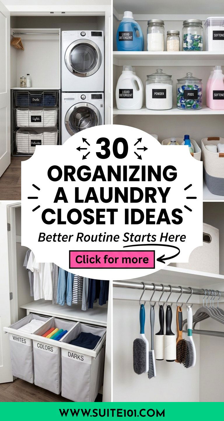 30 Organizing A Laundry Closet Ideas for a Better Laundry Routine - 30 Organizing A Laundry Closet Ideas for a Better Laundry Routine