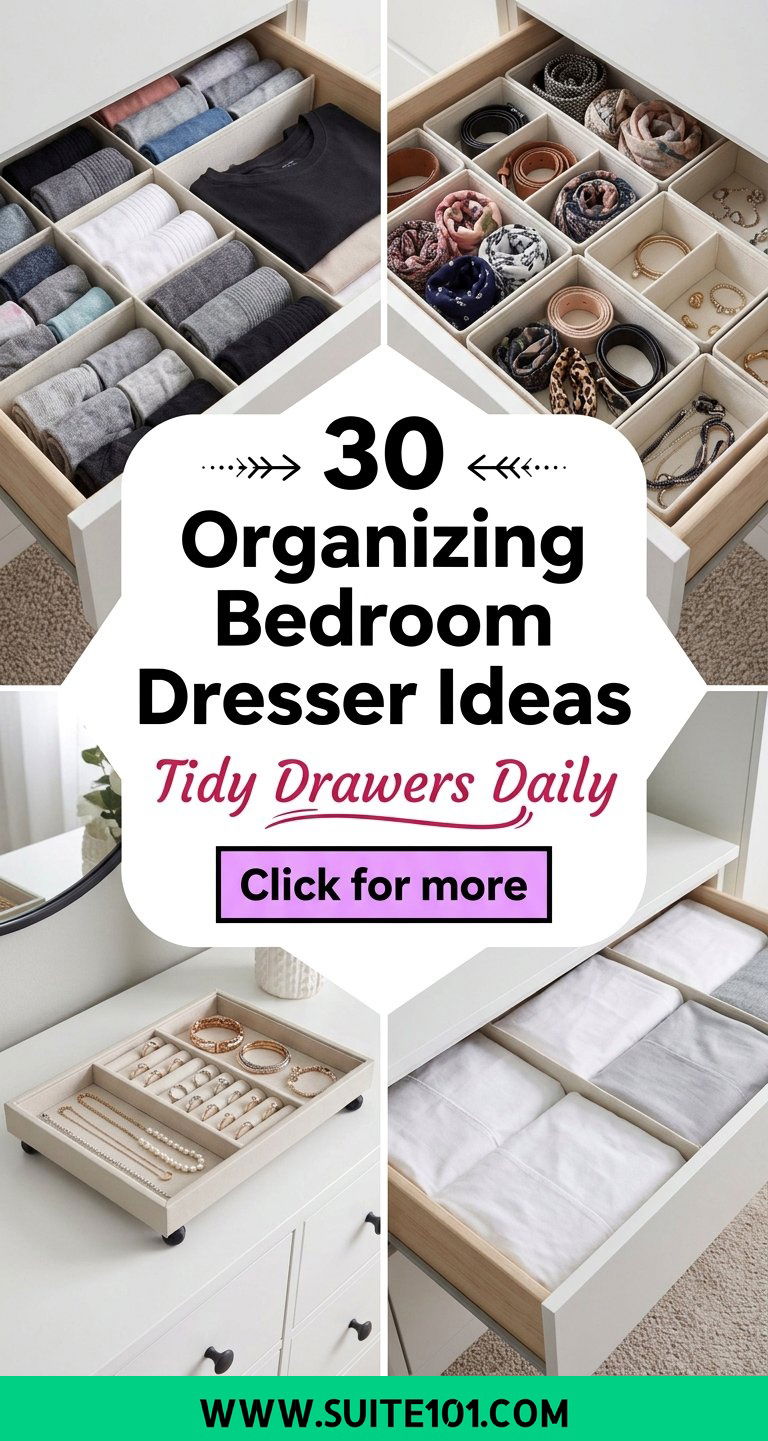 30 Organizing Bedroom Dresser Ideas for Tidy Drawers Daily - 30 Organizing Bedroom Dresser Ideas for Tidy Drawers Daily