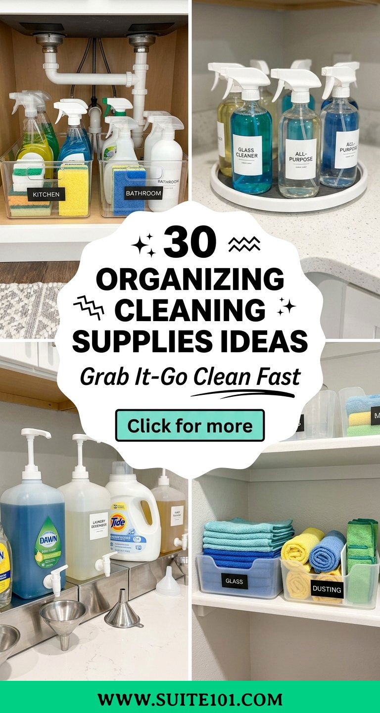 30 Organizing Cleaning Supplies Ideas to Find What You Need Fast - 30 Organizing Cleaning Supplies Ideas to Find What You Need Fast
