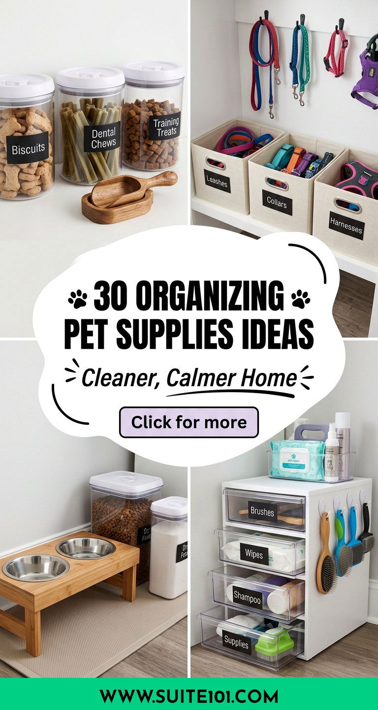 30 Organizing Pet Supplies Ideas for a Cleaner Calmer Home - 30 Organizing Pet Supplies Ideas for a Cleaner, Calmer Home