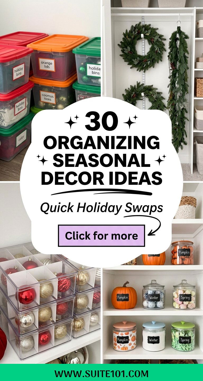 30 Organizing Seasonal Decor Ideas for Quick Holiday Swaps - 30 Organizing Seasonal Decor Ideas for Quick Holiday Swaps