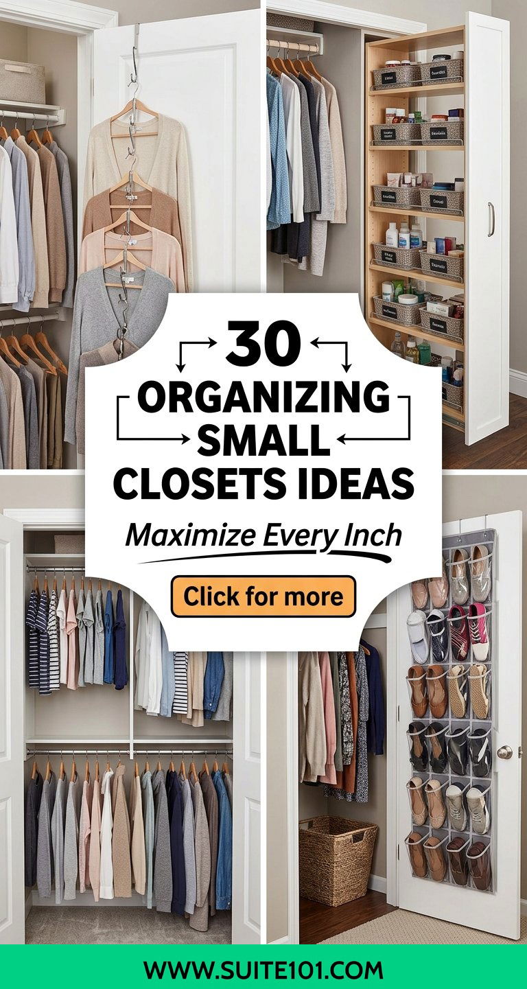30 Organizing Small Closets Ideas to Maximize Every Inch - 30 Organizing Small Closets Ideas to Maximize Every Inch