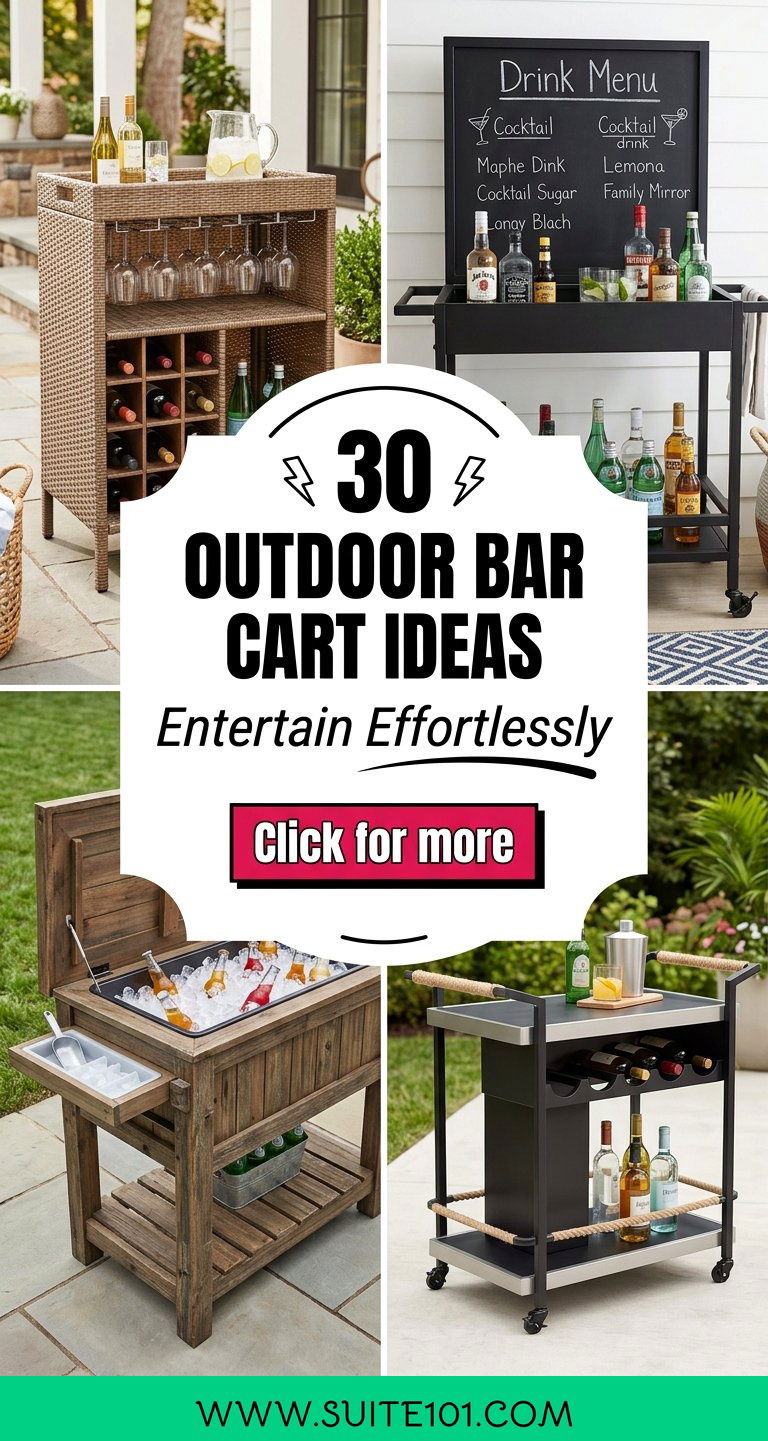 30 Outdoor Bar Cart Ideas for Easy Entertaining in Style - 30 Outdoor Bar Cart Ideas for Easy Entertaining in Style