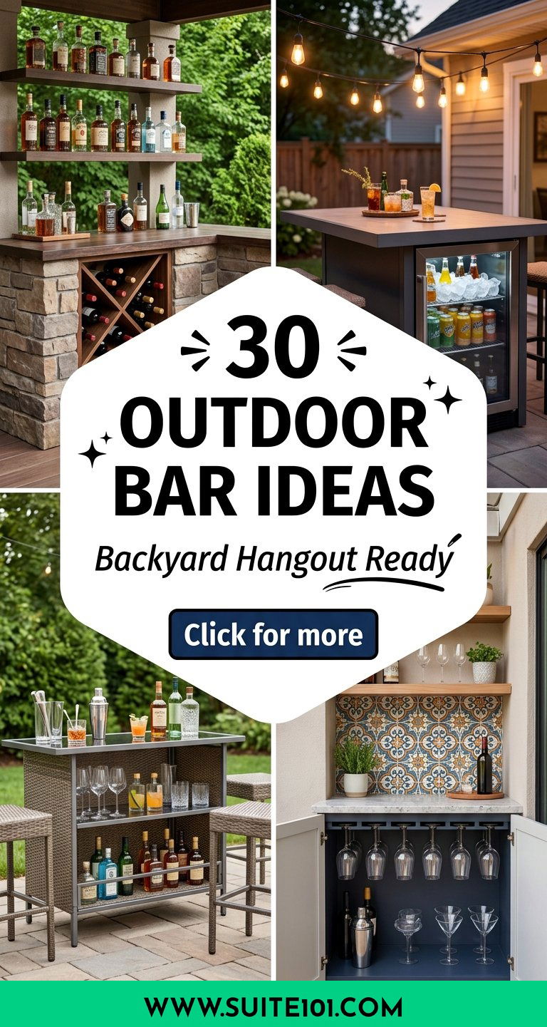 30 Outdoor Bar Ideas to Create a Backyard Hangout Zone - 30 Outdoor Bar Ideas to Create a Backyard Hangout Zone