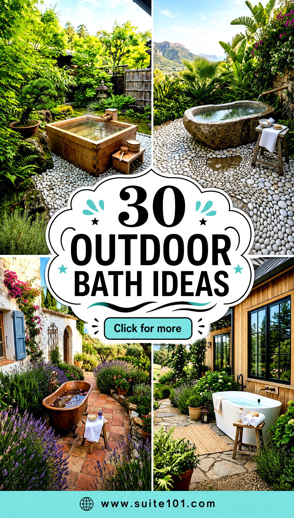 30 Outdoor Bath Ideas for a Luxurious Spa Feel Backyard Retreat - 30 Outdoor Bath Ideas for a Luxurious Spa Feel Backyard Retreat