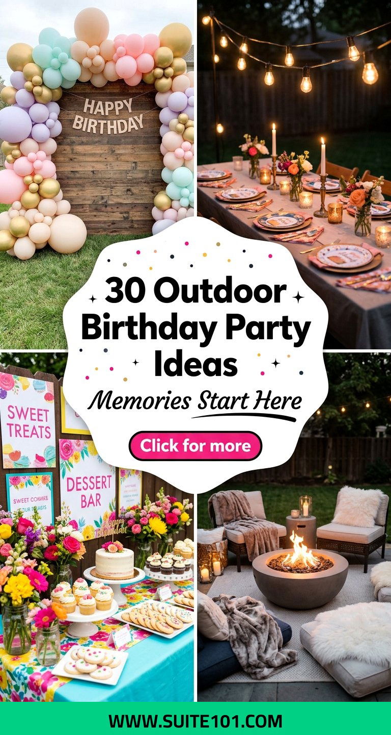 30 Outdoor Birthday Party Ideas for Memorable Backyard Fun - 30 Outdoor Birthday Party Ideas for Memorable Backyard Fun