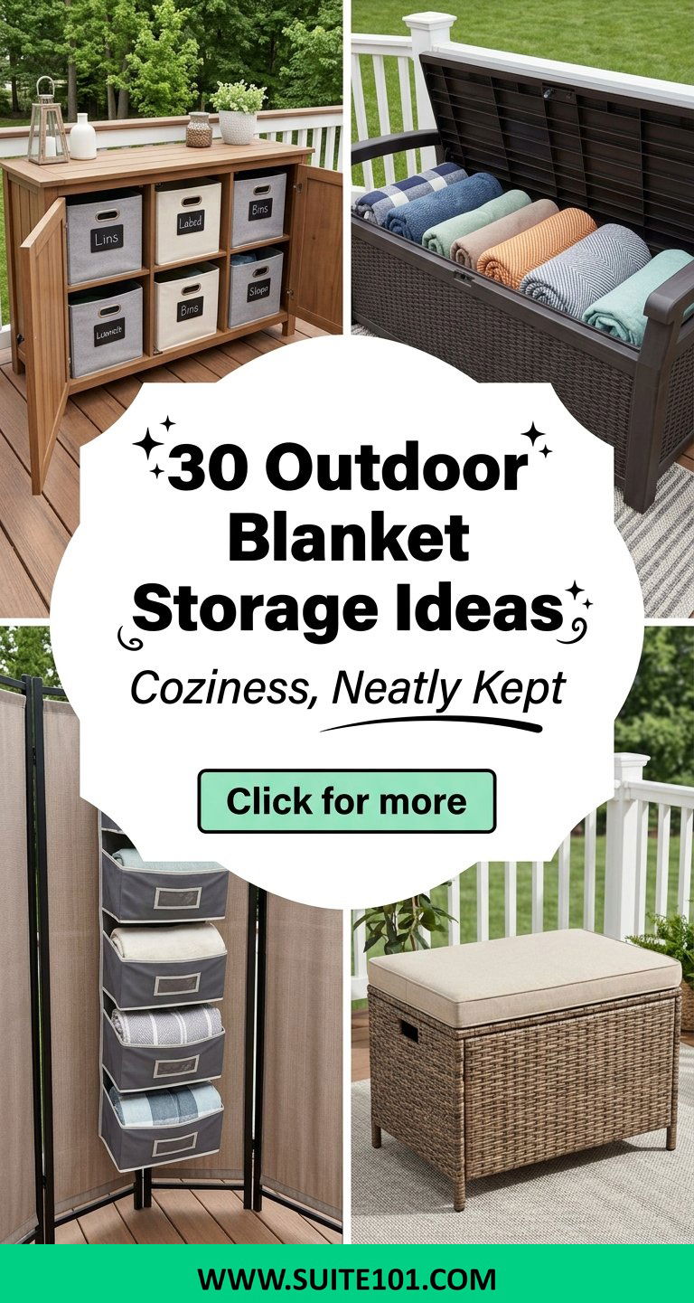 30 Outdoor Blanket Storage Ideas to Keep Coziness Organized - 30 Outdoor Blanket Storage Ideas to Keep Coziness Organized