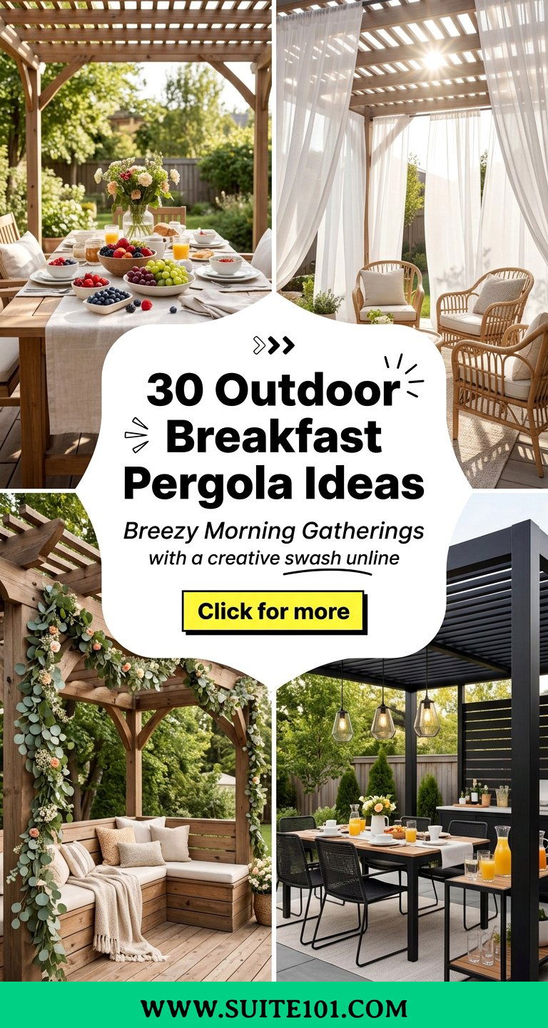 30 Outdoor Breakfast Pergola Ideas for Breezy Morning Gatherings - 30 Outdoor Breakfast Pergola Ideas for Breezy Morning Gatherings