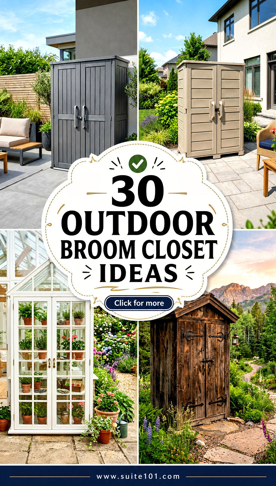 30 Outdoor Broom Closet Ideas to Hide Clutter and Stay Neat - 30 Outdoor Broom Closet Ideas to Hide Clutter and Stay Neat