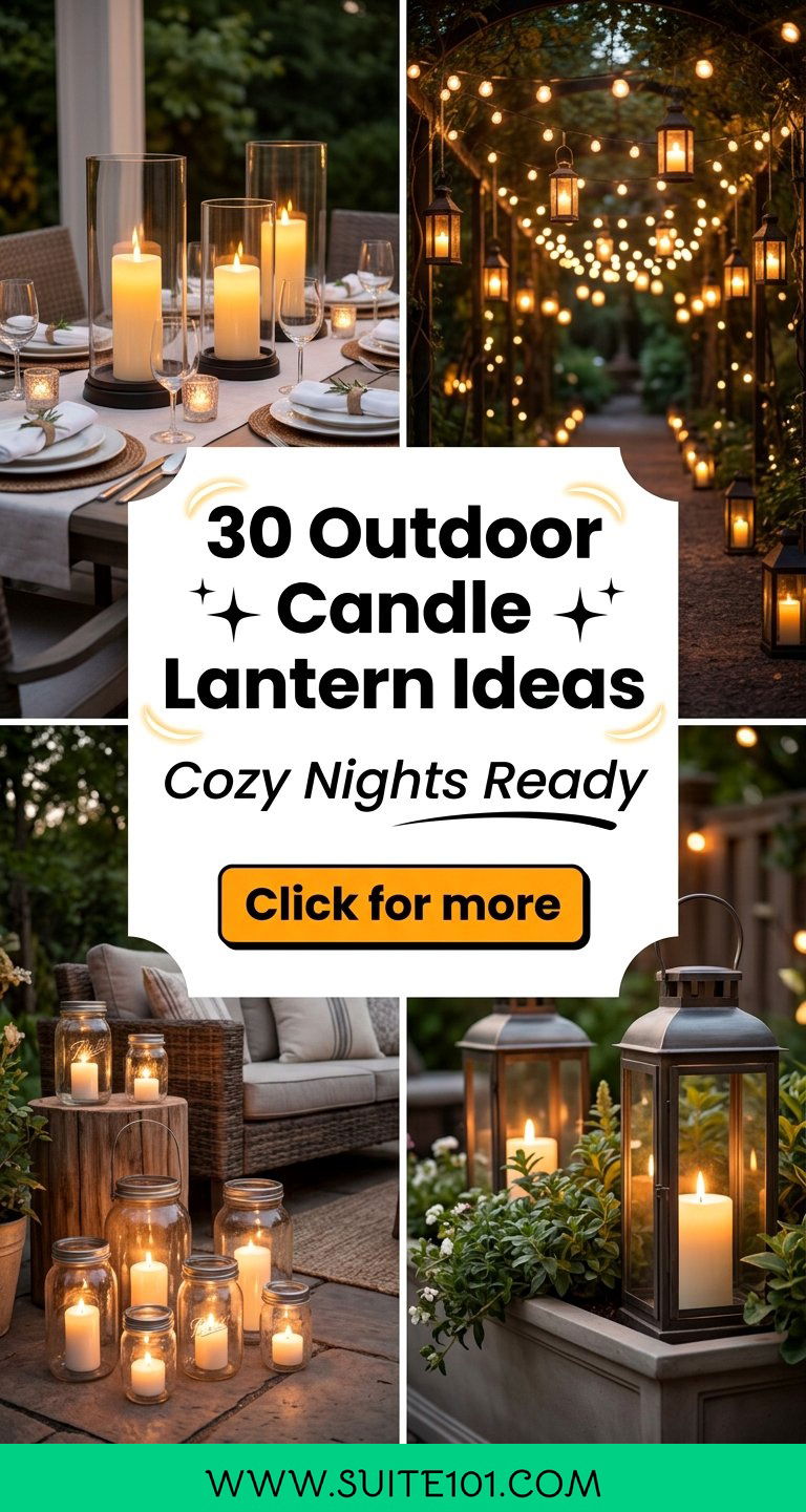 30 Outdoor Candle Lantern Ideas for Cozy Nights Outdoors - 30 Outdoor Candle Lantern Ideas for Cozy Nights Outdoors