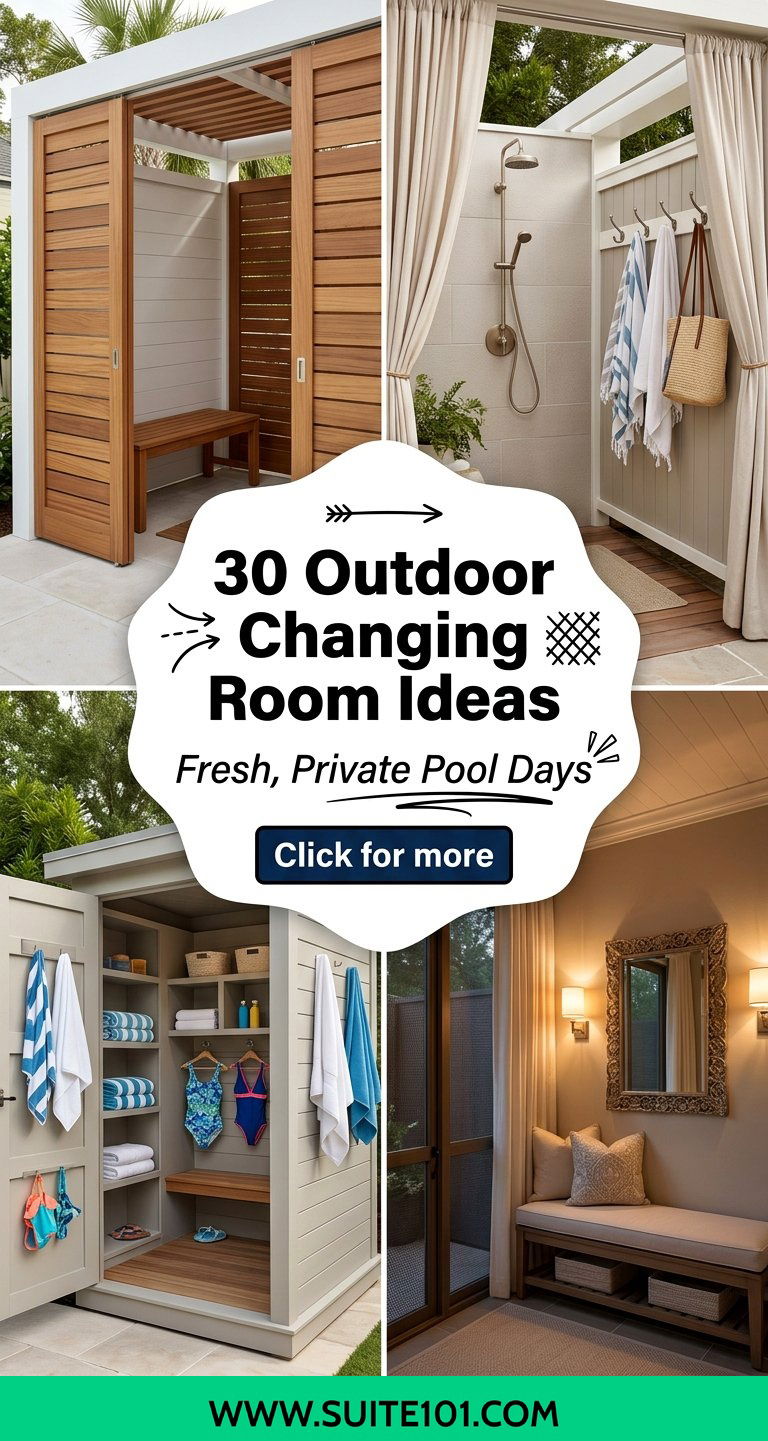 30 Outdoor Changing Room Ideas for Poolside Comfort and Privacy - 30 Outdoor Changing Room Ideas for Poolside Comfort and Privacy