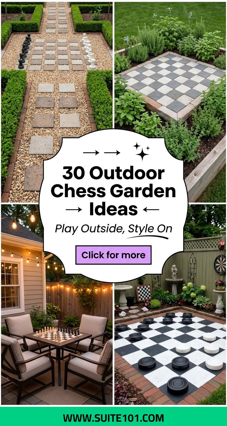 30 Outdoor Chess Garden Ideas for Playful Stylish Landscaping - 30 Outdoor Chess Garden Ideas for Playful, Stylish Landscaping
