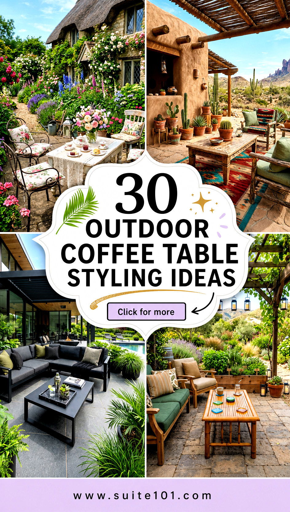 30 Outdoor Coffee Table Styling Ideas for Resort-Style Relaxing - 30 Outdoor Coffee Table Styling Ideas for Resort-Style Relaxing