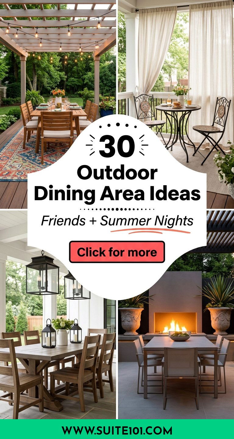 30 Outdoor Dining Area Ideas for Friends and Summer Nights - 30 Outdoor Dining Area Ideas for Friends and Summer Nights