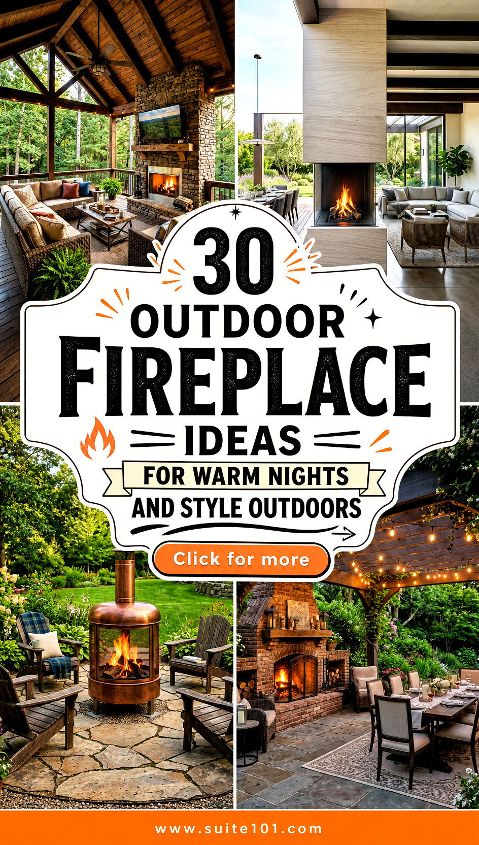 30 Outdoor Fireplace Ideas for Warm Nights and Style Outdoors - 30 Outdoor Fireplace Ideas for Warm Nights and Style Outdoors
