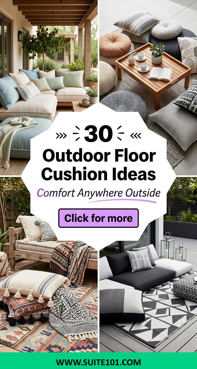 30 Outdoor Floor Cushion Ideas for Comfort Anywhere Outside - 30 Outdoor Floor Cushion Ideas for Comfort Anywhere Outside