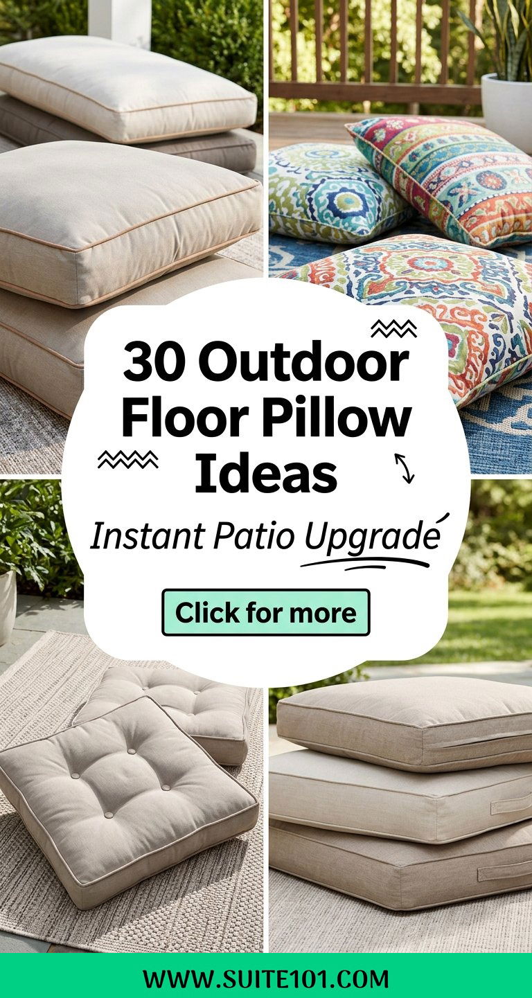 30 Outdoor Floor Pillow Ideas Aesthetic for Instant Patio Upgrade - 30 Outdoor Floor Pillow Ideas Aesthetic for Instant Patio Upgrade