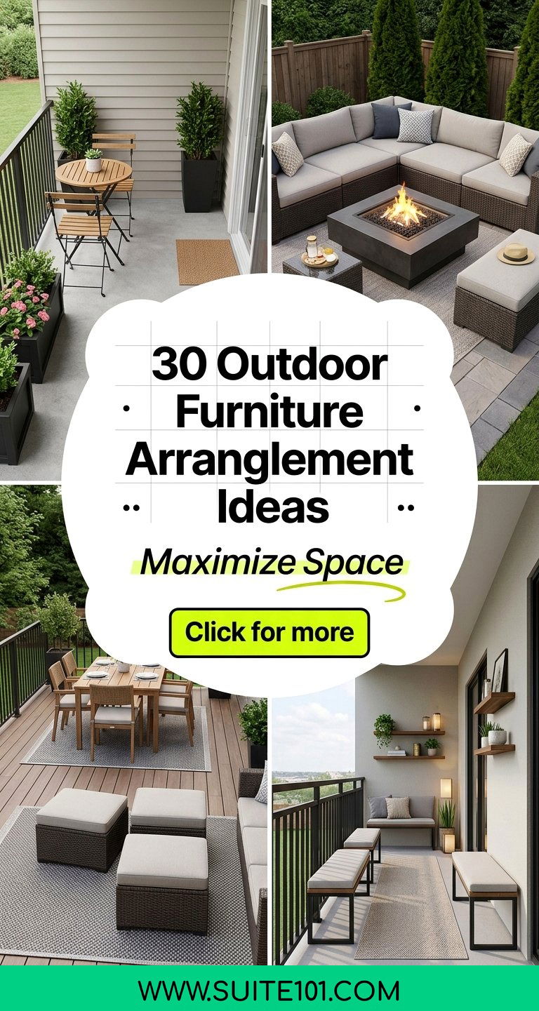 30 Outdoor Furniture Arrangement Ideas to Maximize Space - 30 Outdoor Furniture Arrangement Ideas to Maximize Space