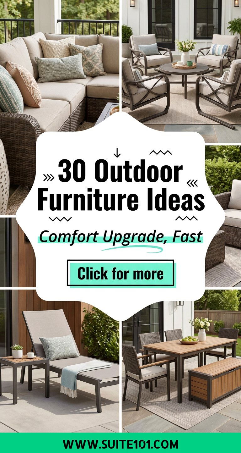 30 Outdoor Furniture Ideas to Upgrade Comfort and Style Fast - 30 Outdoor Furniture Ideas to Upgrade Comfort and Style Fast