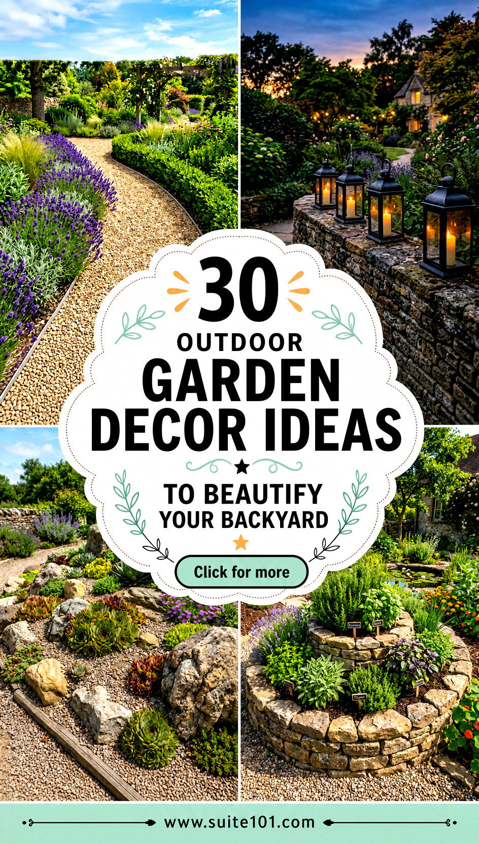 30 Outdoor Garden Decor Ideas to Beautify Your Backyard - 30 Outdoor Garden Decor Ideas to Beautify Your Backyard