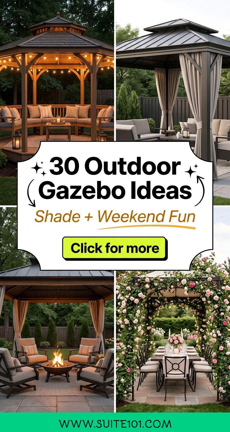 30 Outdoor Gazebo Ideas for Shade Style and Weekend Fun - 30 Outdoor Gazebo Ideas for Shade, Style, and Weekend Fun