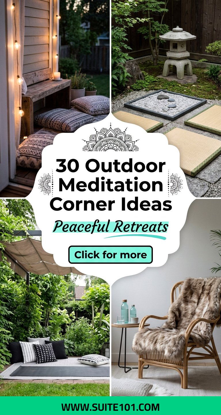 30 Outdoor Meditation Corner Ideas for Peaceful Retreats - 30 Outdoor Meditation Corner Ideas for Peaceful Retreats