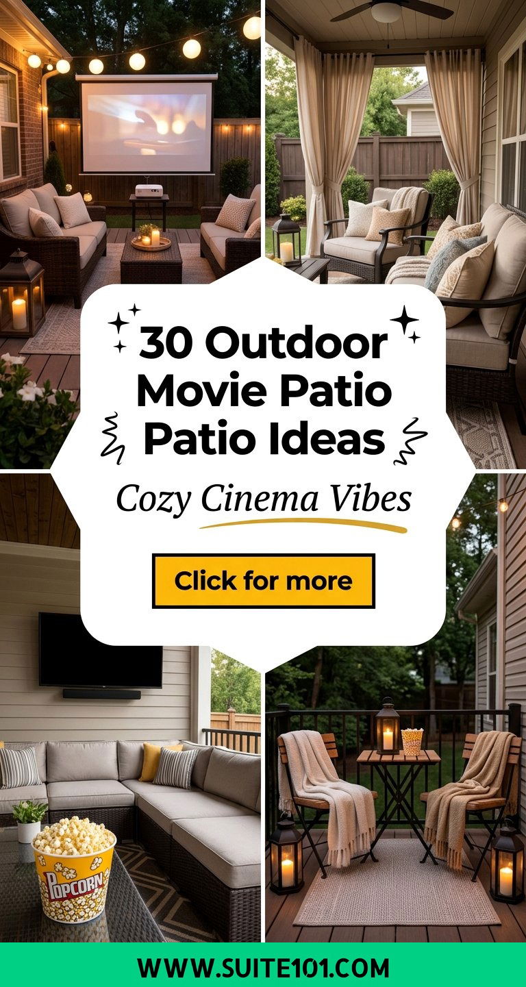 30 Outdoor Movie Patio Ideas for Cozy Cinema Vibes at Home - 30 Outdoor Movie Patio Ideas for Cozy Cinema Vibes at Home