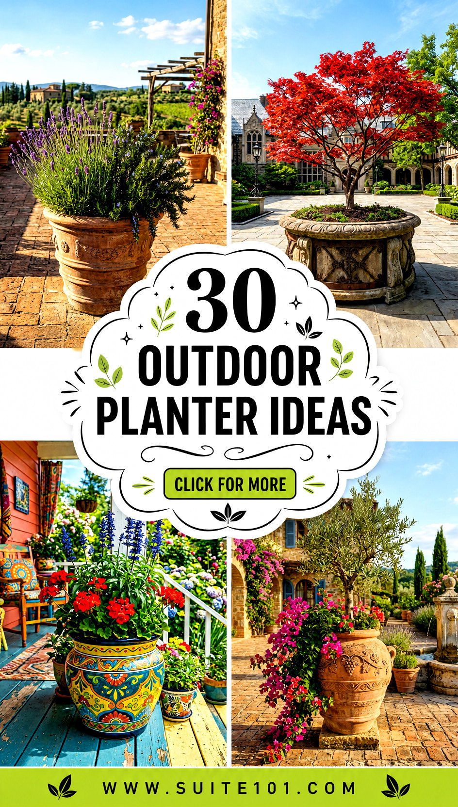 30 Outdoor Planter Ideas to Freshen Any Patio or Porch Fast - 30 Outdoor Planter Ideas to Freshen Any Patio or Porch Fast