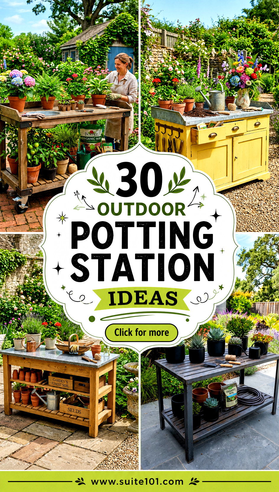 30 Outdoor Potting Station Ideas to Grow Your Best Garden - 30 Outdoor Potting Station Ideas to Grow Your Best Garden