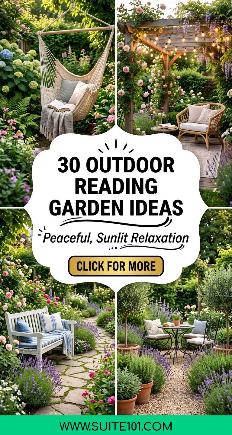 30 Outdoor Reading Garden Ideas for Peaceful Sunlit Relaxation - 30 Outdoor Reading Garden Ideas for Peaceful, Sunlit Relaxation
